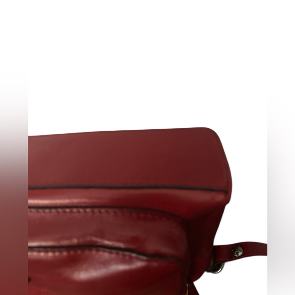 Patricia Nash Avellino Leather Crossbody Organizer Bag - Berry Red Heritage - Picture 6 of 8